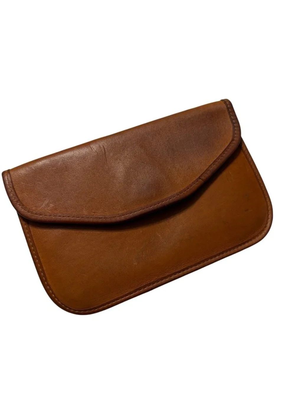 Vintage Michael Green Leather Envelope Clutch